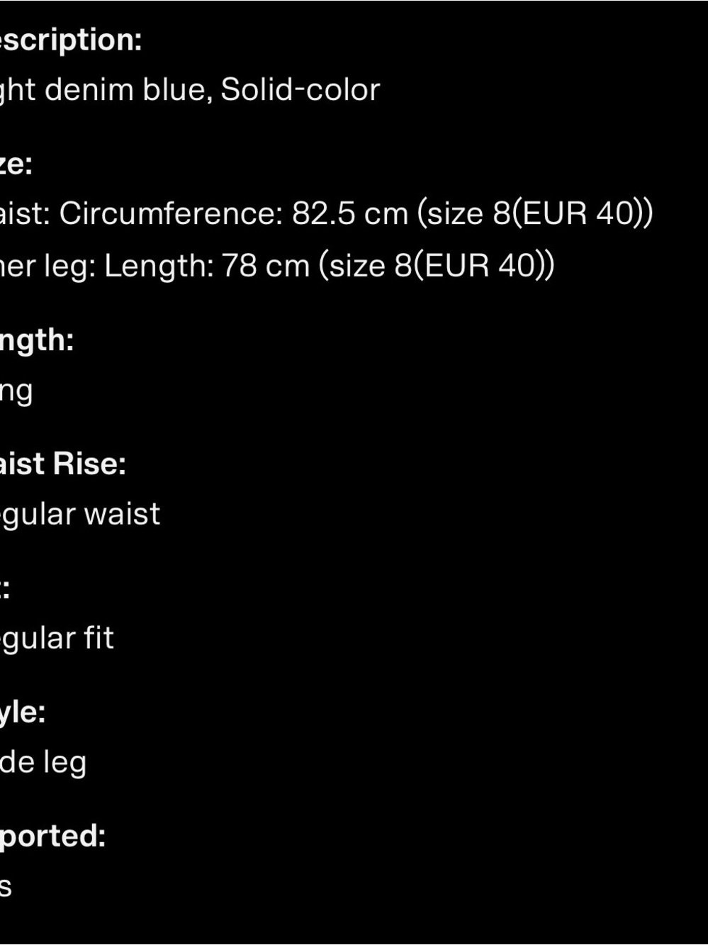 H&M Wide-Cut jeans regular rise - Picture 9 of 9